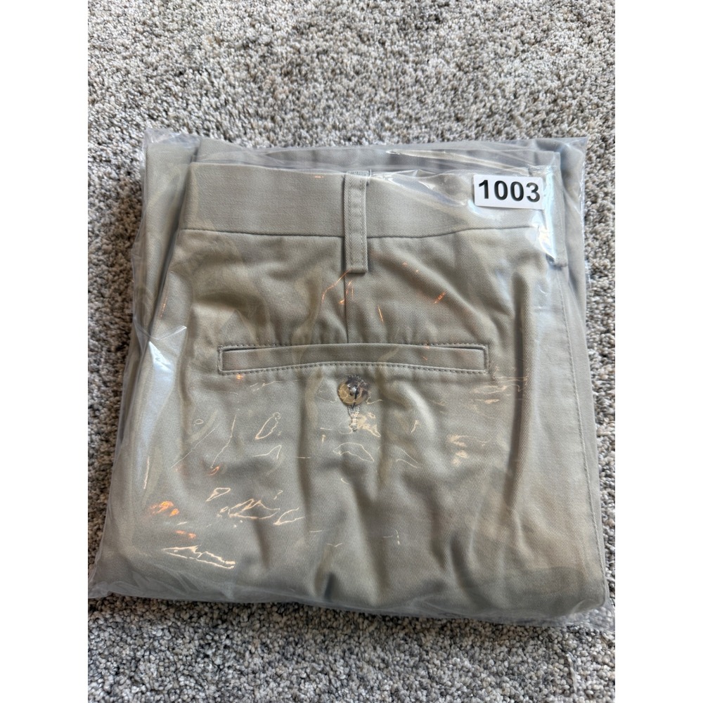 Croft & Barrow Mens Khaki Chino Pants Tan Flat Front 32x30 (Measures 32x28) - Picture 6 of 6